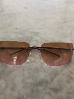 NEW SAMA EYEWEAR SUNGLASSES MODEL RUSH-88 IN BROWN COLOR RIMLESS